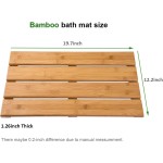 竹制浴垫厂家-防水防滑水疗垫