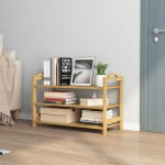 竹制鞋架供应商-三层带餐具储物