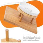 抬高猫碗生产商-宽口陶瓷竹架