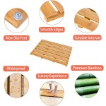 竹制浴垫供应商-防滑可折叠淋浴垫