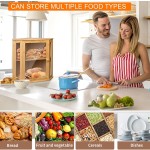 竹制面包盒厂家-双层透明窗箱