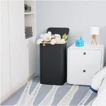 竹制洗衣篮生产商-高衣物篮竹把手