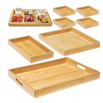 竹制服务托盘厂家-大托盘把手定制