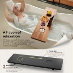 竹制浴缸托盘供应商-防倾覆可调腿