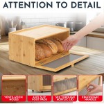 竹制面包盒生产商-现代台面储物箱