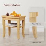 竹制淋浴凳生产商-耐用储物架设计代工