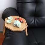 竹制沙发托盘供应商-可折叠扶手收纳盘代工定制