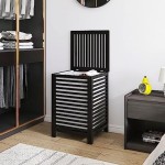 竹制洗衣篮供应商-120升双区衣物分拣