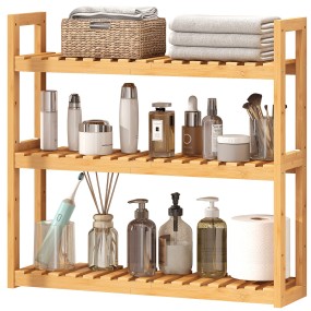 Bamboo Shelves Supplier - 3 Tier Wall Mounted Over Toilet