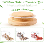 竹盖玻璃罐厂家-食品级储物容器定制