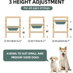 陶瓷狗碗厂家-可调节抬高竹架