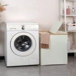 竹制洗衣篮厂家-140升可折叠双篮带盖