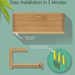 竹制厕纸架供应商-壁挂式储物收纳