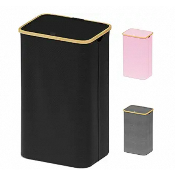 竹制洗衣篮生产商-高衣物篮竹把手