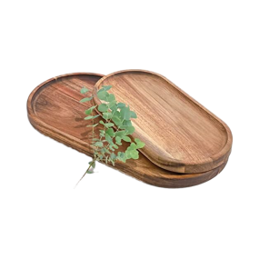 Acacia Wood Serving Tray Supplier - Oval Shaped Chopping Board