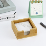 竹制纸巾盒生产商-双层纸巾存储