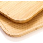 竹制奶酪盘厂家-单层长方形托盘