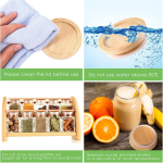 竹盖玻璃罐厂家-食品级储物容器定制