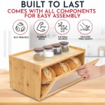 竹制面包盒生产商-现代台面储物箱