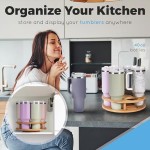 竹制杯具收纳生产商-40盎司旋转架