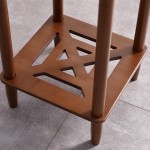 竹制花展示架生产商-极简花盆架