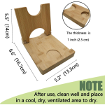 竹制笔筒厂家-2件套几何桌面收纳