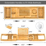 竹制浴缸托盘生产商-可调节多功能
