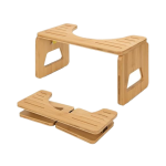 竹制马桶凳供应商-折叠防水蹲姿设计