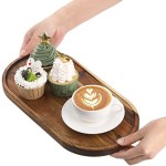 洋槐木服务托盘供应商-椭圆形砧板