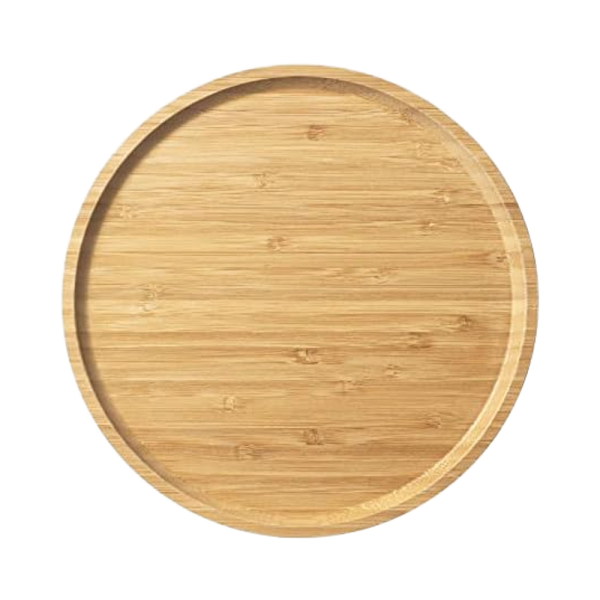 竹制服务托盘供应商-9.8英寸木板家居装饰