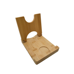 竹制笔筒厂家-2件套几何桌面收纳