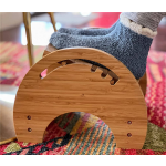 竹制脚凳厂家-可调节护理脚踏代工