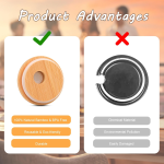 竹制玻璃盖生产商-密封标准口代工定制