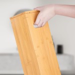 竹制厕纸架厂家-双层储物收纳