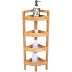 竹制角架生产商-四层清洁工具展示