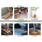 竹制浴垫厂家-防水防滑水疗垫