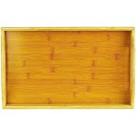 竹制服务托盘厂家-可定制带把手代工