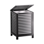 竹制洗衣篮供应商-120升双区衣物分拣