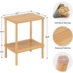 竹制床头柜厂家-双层波西米亚边桌