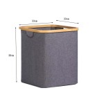 竹制洗衣篮供应商-可折叠防水可压缩