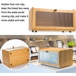 竹制面包盒供应商-大容量农舍风格