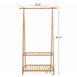 竹制衣架供应商-4钩2轮鞋存储
