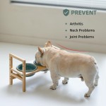 陶瓷狗碗厂家-可调节抬高竹架