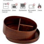 竹制便当盒生产商-洋槐木带分隔