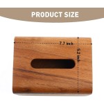 Paper Towel Box Cover Supplier - Premium Walnut Box Cover with Slip-out Bottom Modern Trim