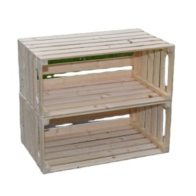 Storage Crate Factory - JUNJI Ideal for Storage of Toys Tools Vegetables Wooden Crate