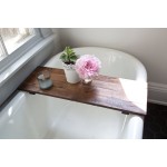 Bathtub Tray Factory - JUNJI Large Bathtub Tray Home Decor Rustic Snack Wine Glass Tray