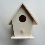 Small Birdhouse Supplier - JUNJI Small Wooden Bird House Home Decor Natural Wood