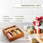 Ziplock Bag Organizer Manufacturer - JUNJI Wood Food Storage Bag Holder for Kitchen Drawer