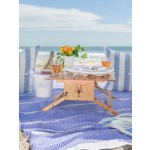 野餐桌厂家-JUNJI木篮载体变野餐桌便携